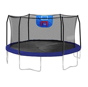 Skywalker 15 Foot Jump N Dunk Trampoline Provides Hours Of Fun